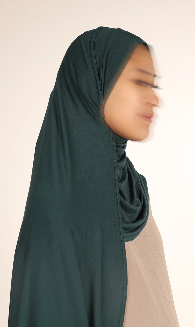 Viskose Instant Hijaab FNR - Waldgrün