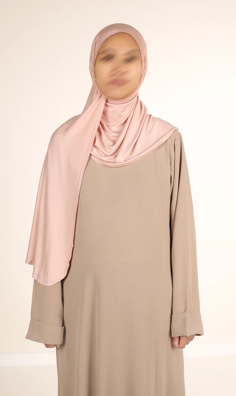 Viscose Instant Hijaab FNR - Pfirsichfarbenes Rouge