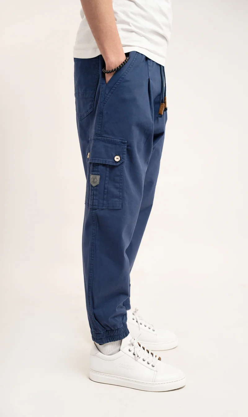 Jassim Chino Cotton - Marineblau