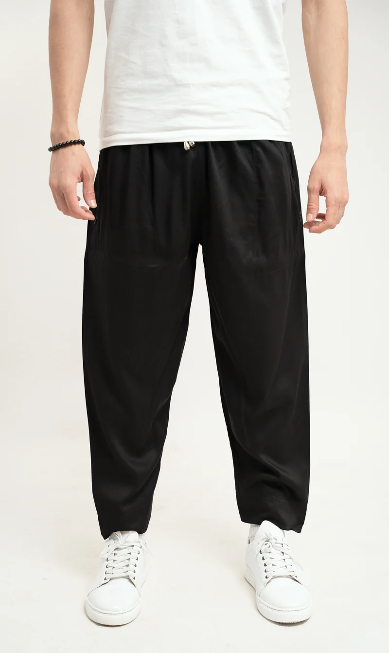 Relax-Viskose-Hose – Schwarz