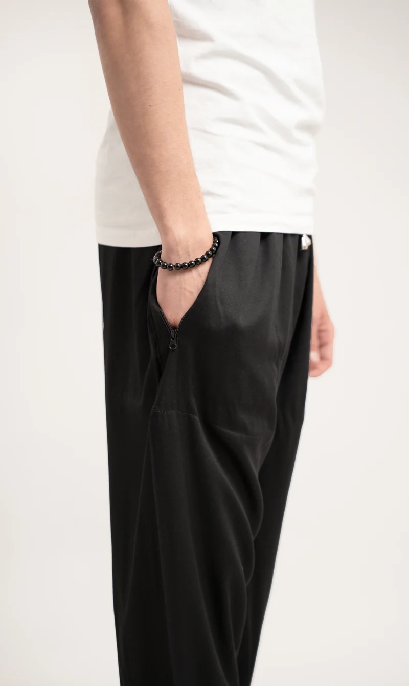Relax-Viskose-Hose – Schwarz