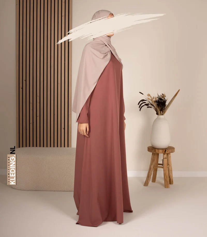 Abaya A-Linie – Ellysa – Wood Rose