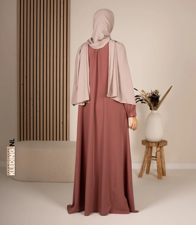 Abaya A-Linie – Ellysa – Wood Rose