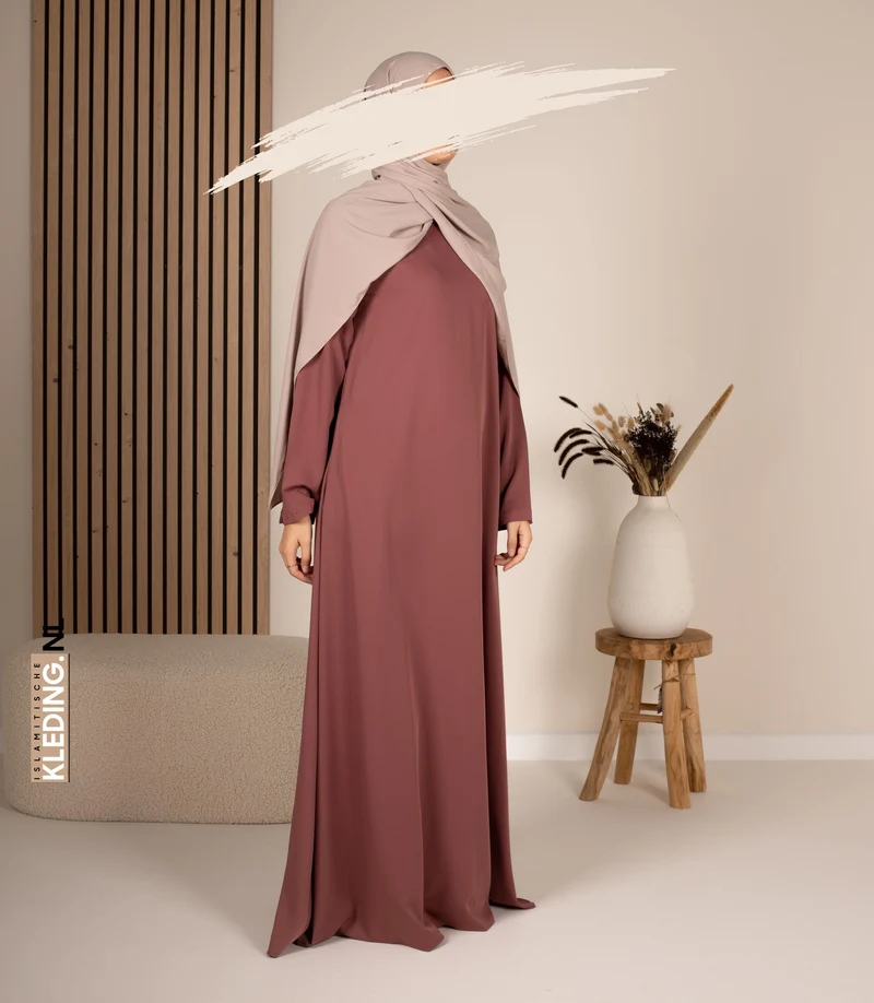 Abaya A-Linie – Ellysa – Wood Rose