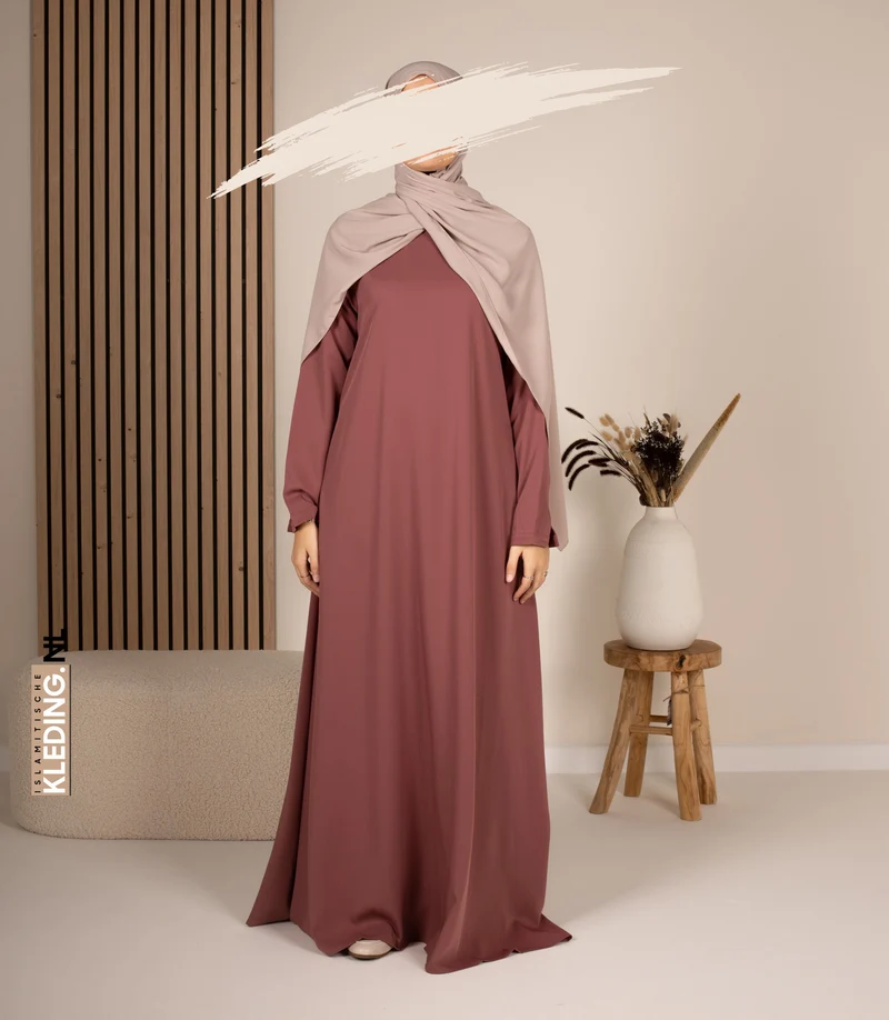 Abaya A-Linie – Ellysa – Wood Rose