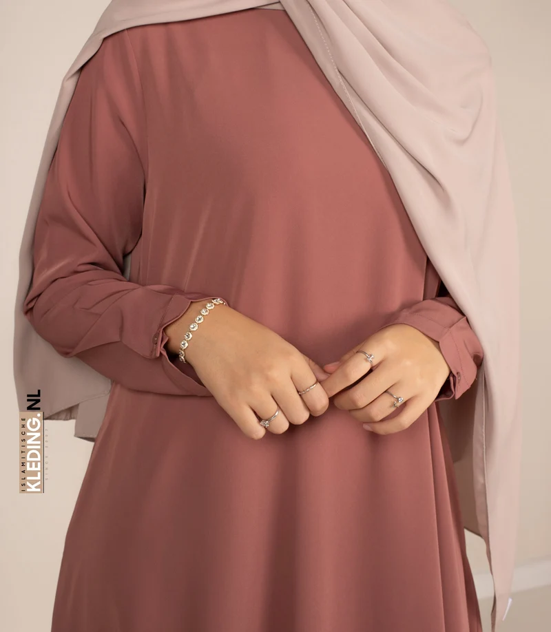 Abaya A-Linie – Ellysa – Wood Rose