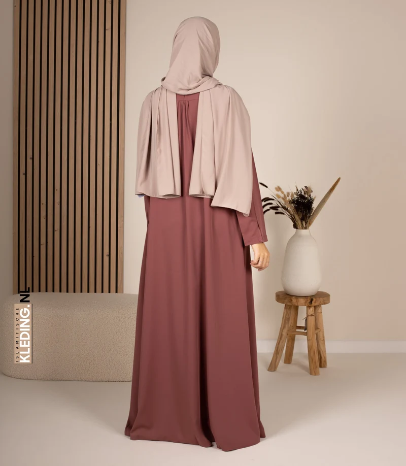 Abaya A-Linie – Ellysa – Wood Rose