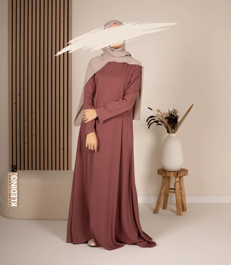 Abaya A-Linie – Ellysa – Wood Rose
