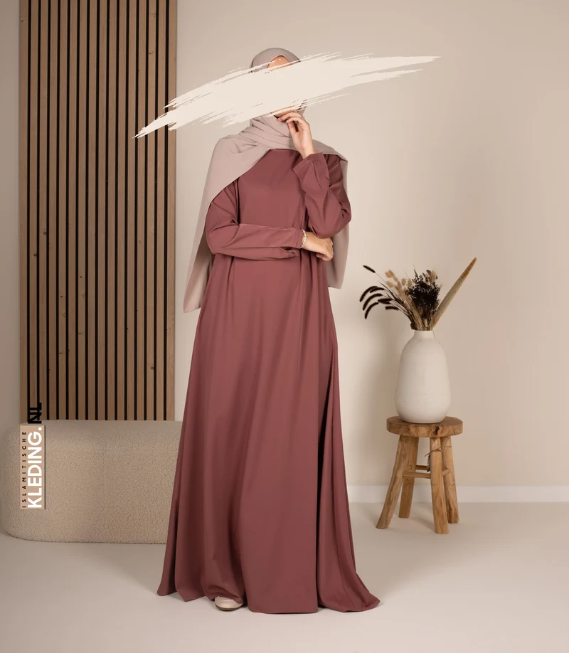 Abaya A-Linie – Ellysa – Wood Rose