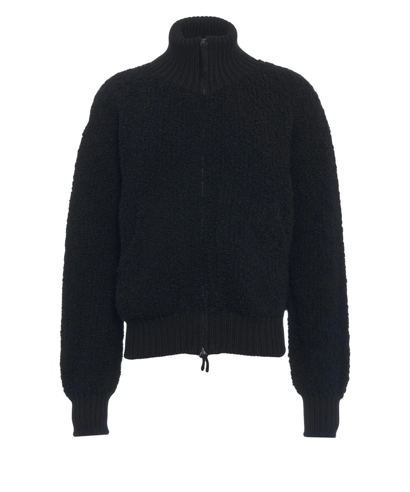 Giacca in maglia stile bomber