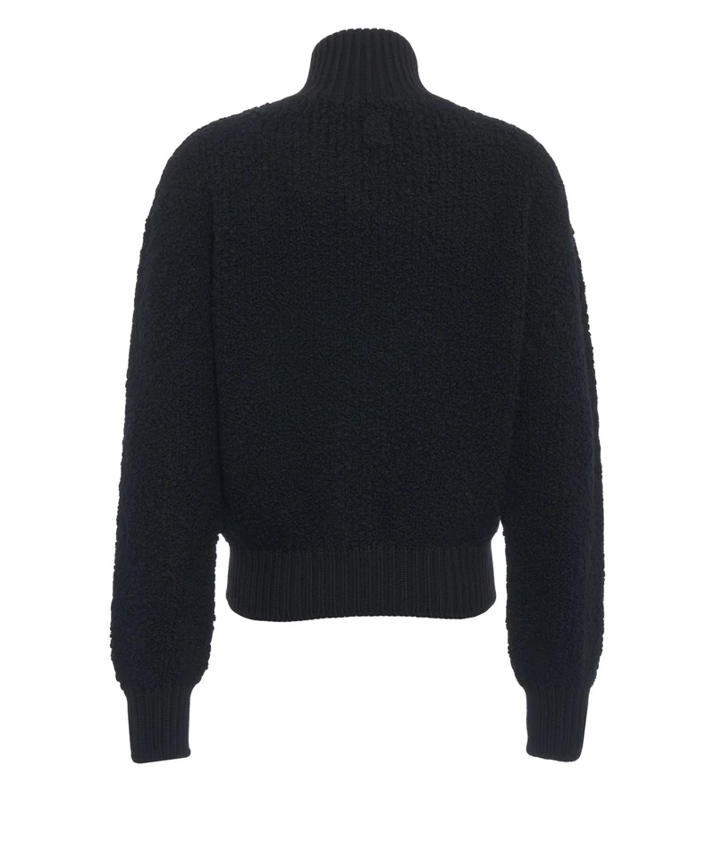 Giacca in maglia stile bomber