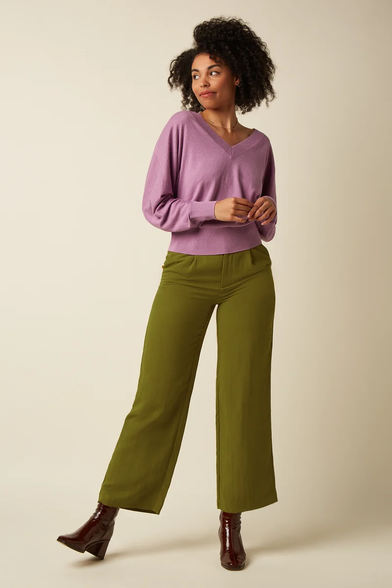 Mauve V Top Cocoon