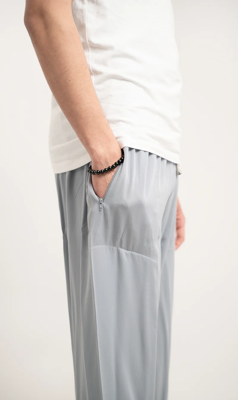 Relax Viscose Hose - Hellgrau