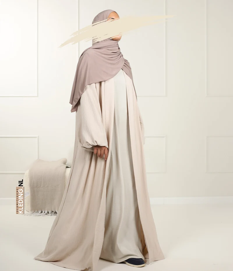 Noora Kimono Puffärmel Creme