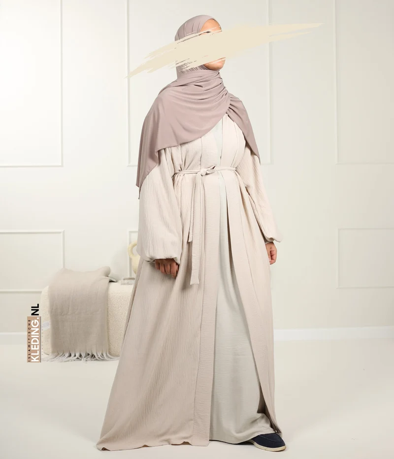 Noora Kimono Puffärmel Creme