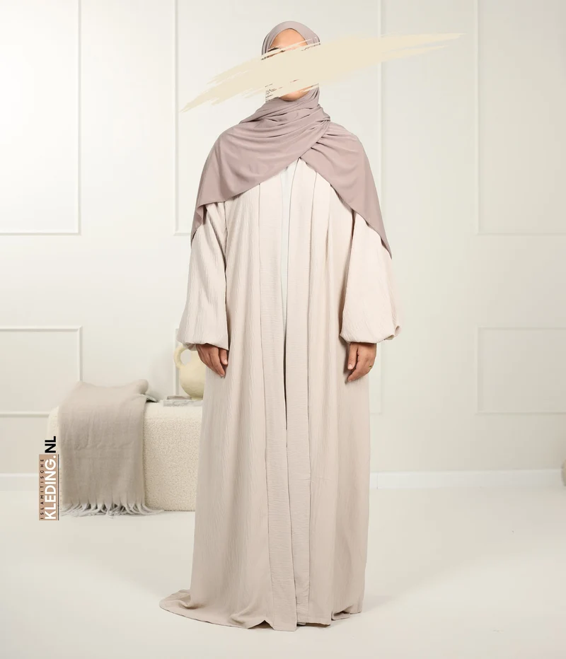 Noora Kimono Puffärmel Creme