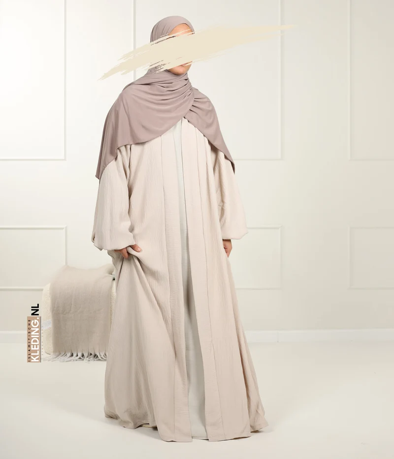 Noora Kimono Puffärmel Creme
