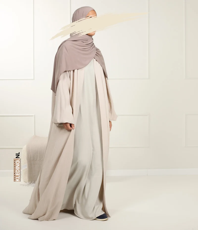 Noora Kimono Puffärmel Creme