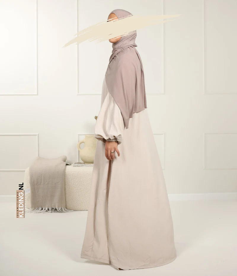 Noora Kimono Puffärmel Creme