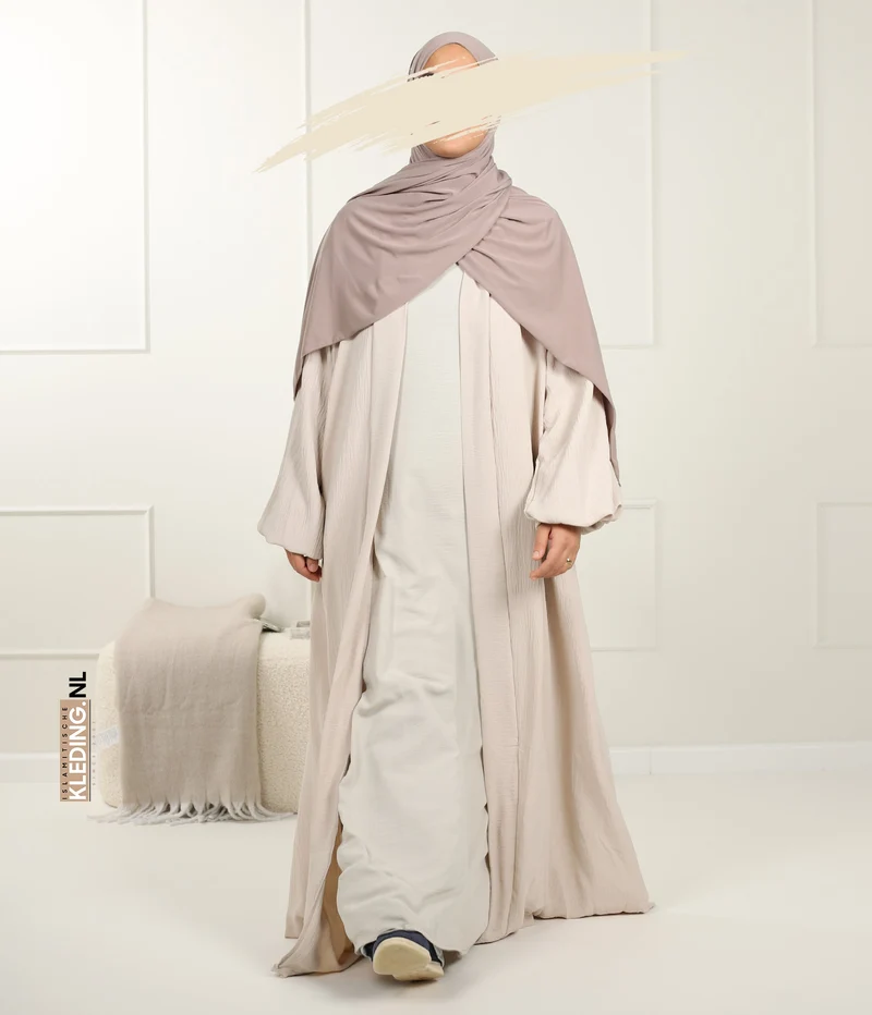 Noora Kimono Puffärmel Creme