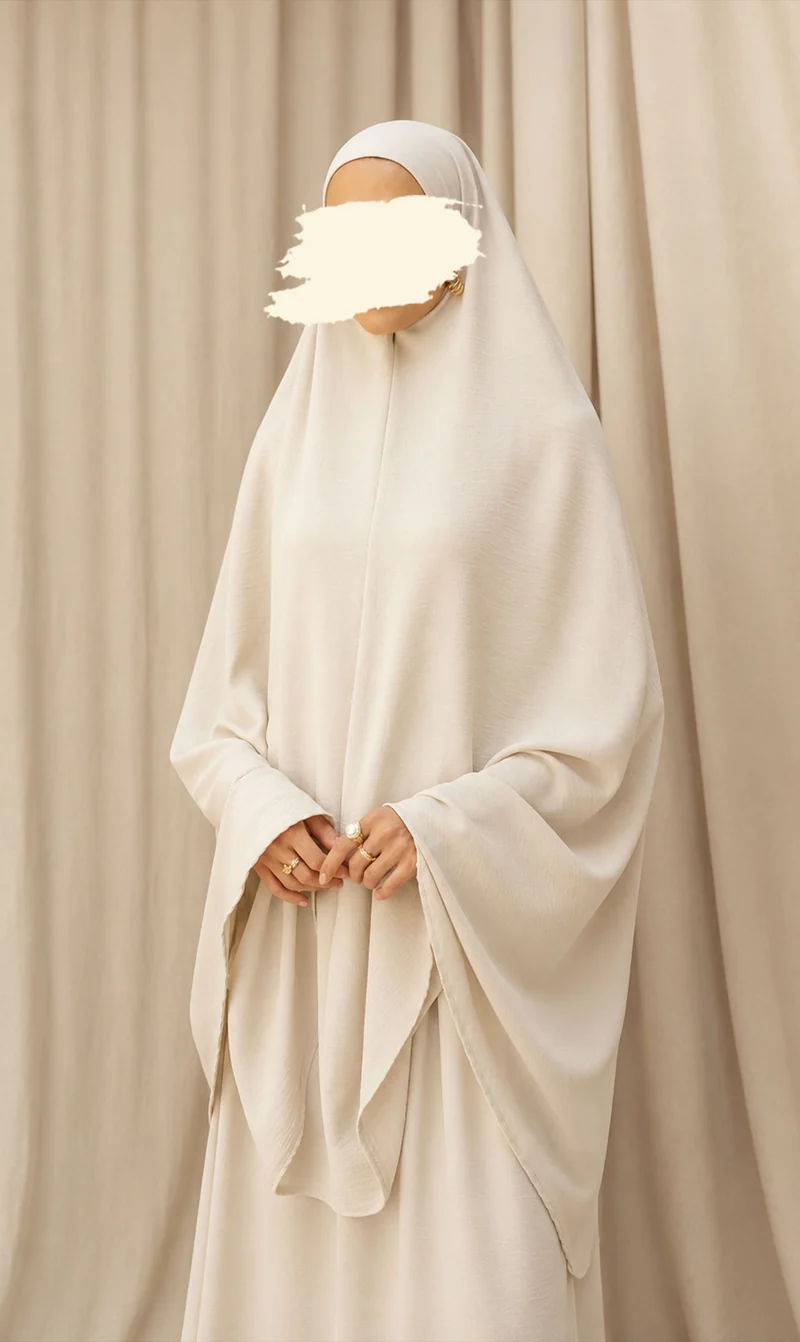 Knie Khimar mit Rock Set JAZZ - Creme
