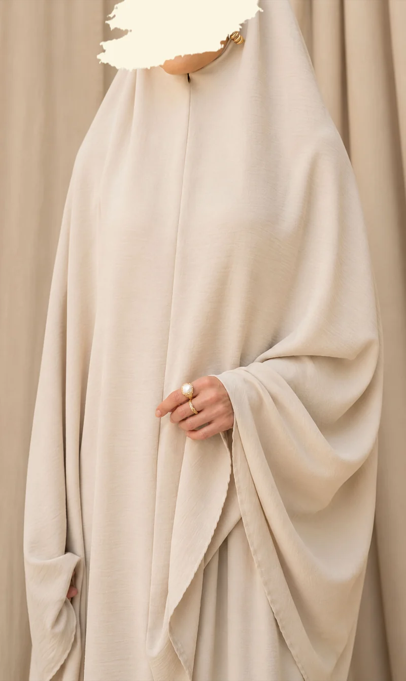 Knie Khimar mit Rock Set JAZZ - Creme