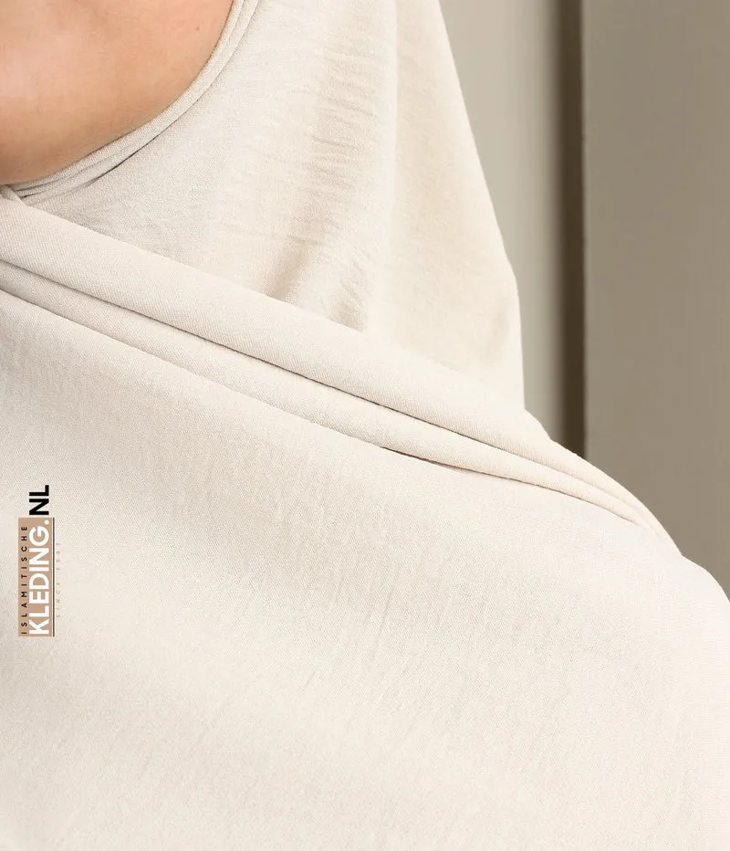 Noora Jaz Stretch-Schal – Creme