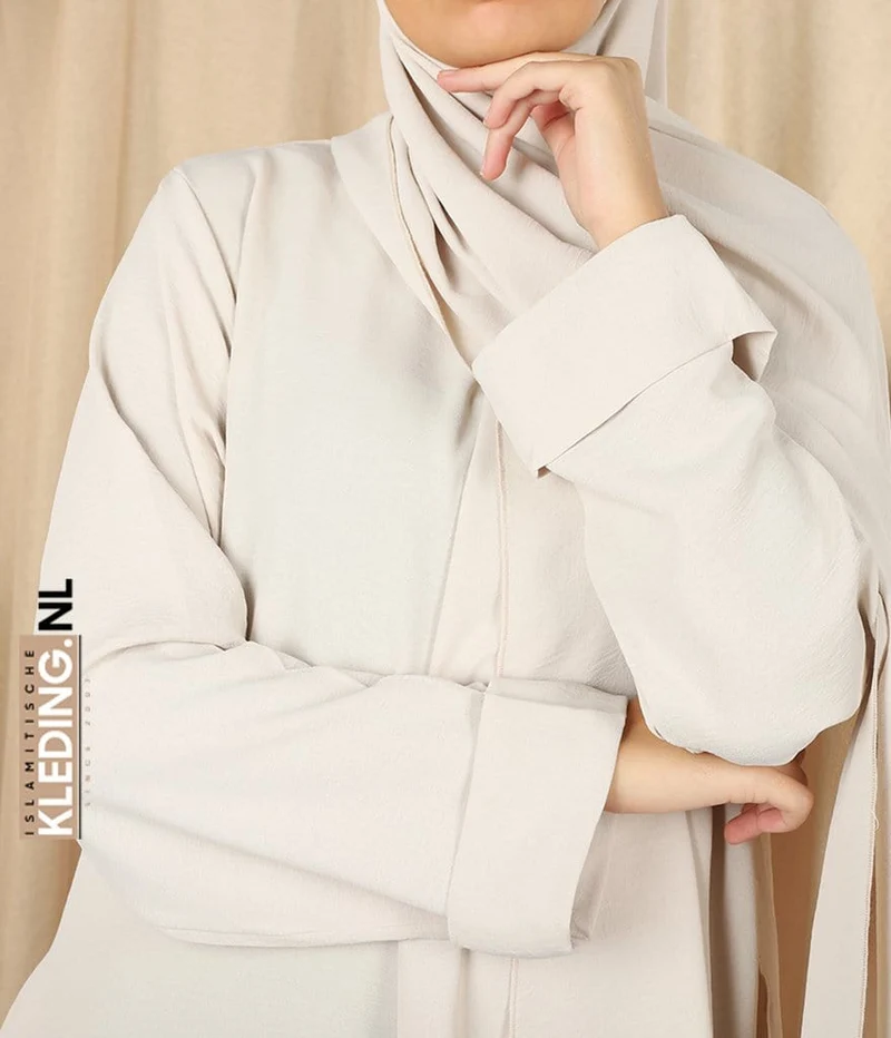 Noora Jaz Stretch-Schal – Creme