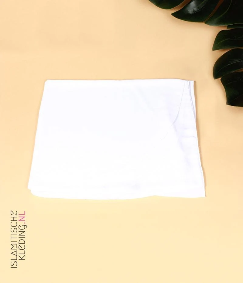 Hijab 150cm Oval - Weiß