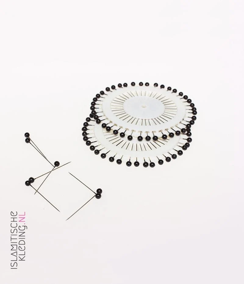 Hijab-Anstecker Black Head