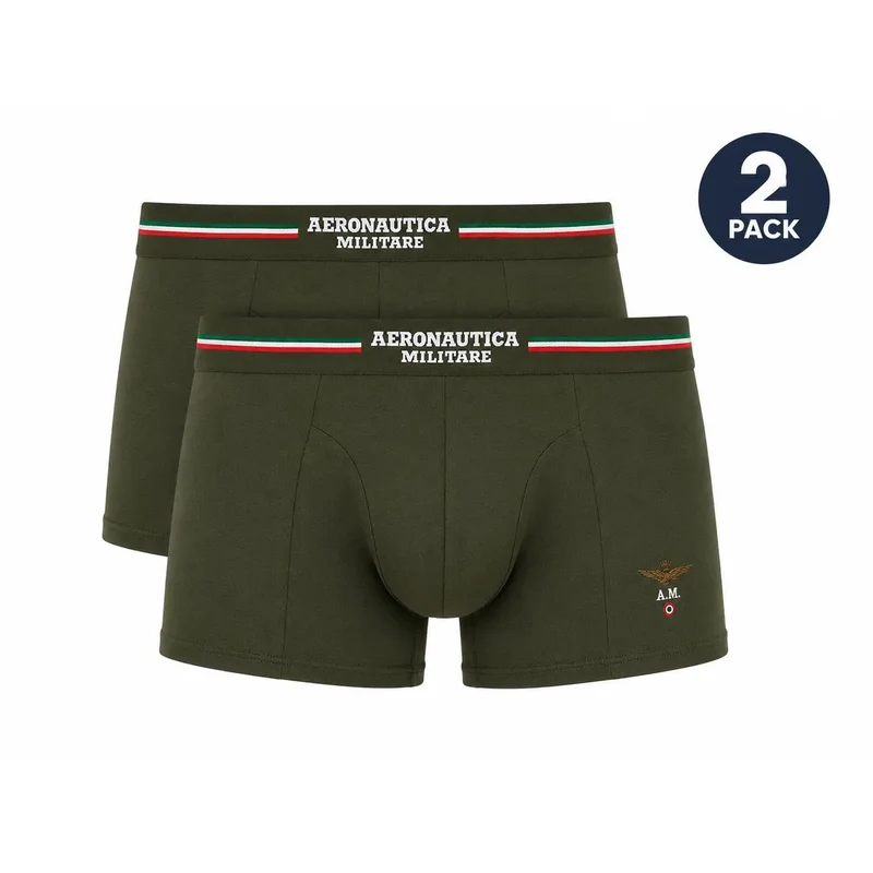 Aeronautica Militare Herren Boxershorts aus blauer Baumwolle