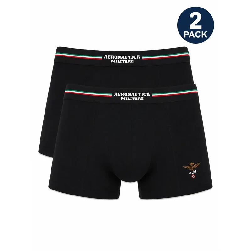 Aeronautica Militare Herren Boxershorts aus blauer Baumwolle