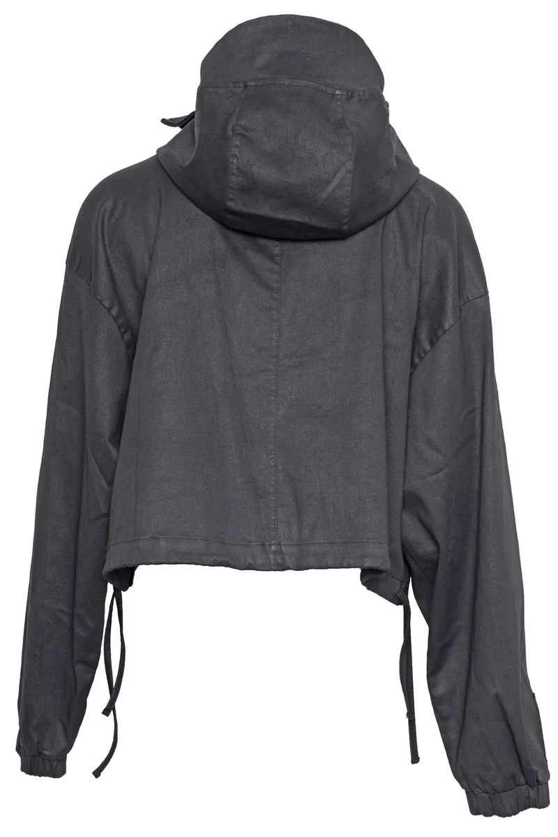 Black by K&M Gewachste Hoodie Jacke