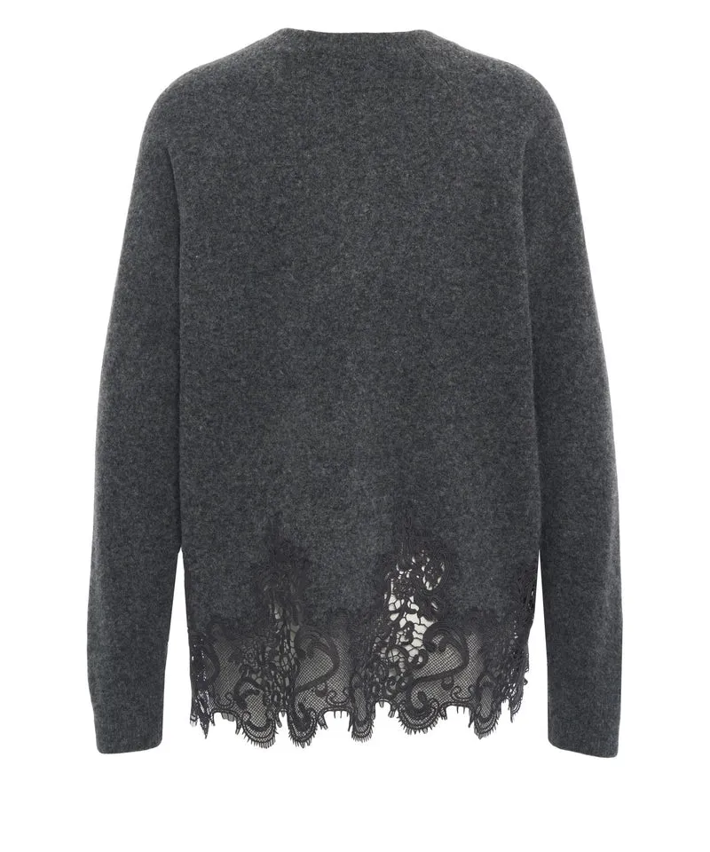 Maglia con dettagli in pizzo