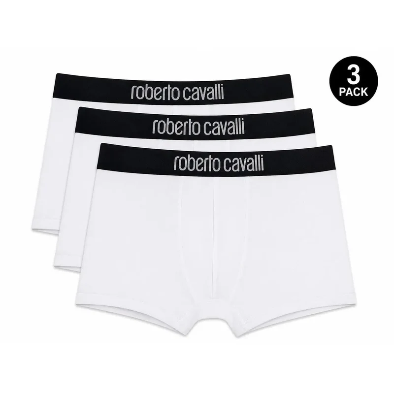 Roberto Cavalli Herren graue Baumwollunterwäsche Boxershorts