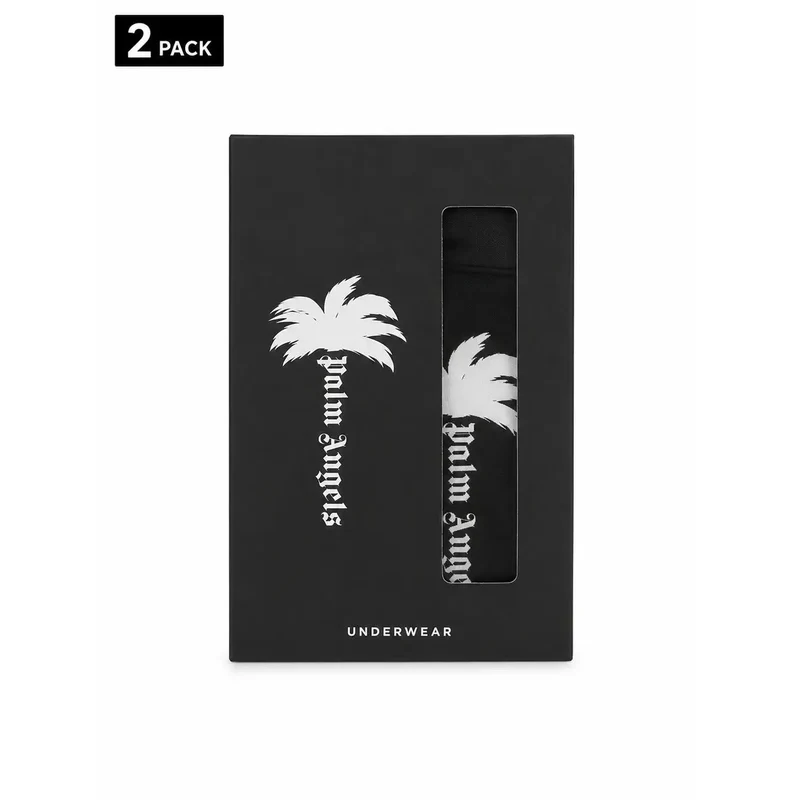 Palm Angels Herren-Baumwollunterwäsche Schwarz