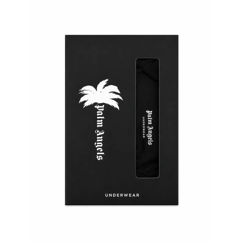 Palm Angels Herren-Unterwäsche aus schwarzer Baumwolle, kurze Passform