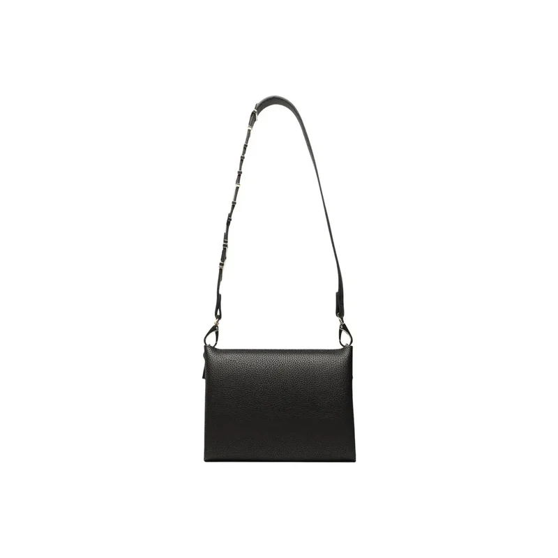 Valentino Damen-Umhängetasche, schwarz, Polyurethan, 19 cm breit