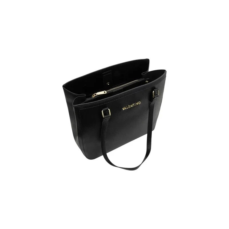 Valentino Damen-Schultertasche, schwarz, Synthetik, B 34 x H 29 x L 15 cm