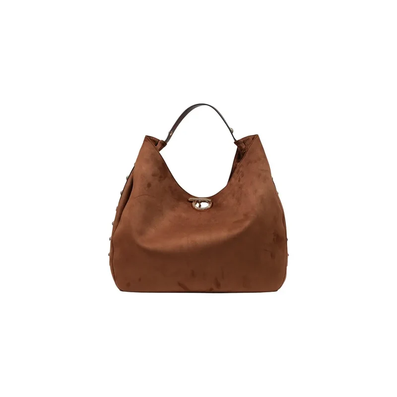 Liu Jo Braune Hobo-Tasche für Damen, Polyurethan, B 48 cm, H 34 cm