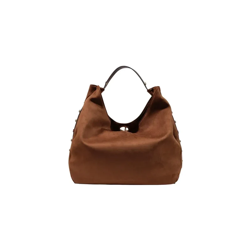 Liu Jo Braune Hobo-Tasche für Damen, Polyurethan, B 48 cm, H 34 cm