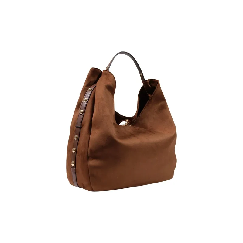 Liu Jo Braune Hobo-Tasche für Damen, Polyurethan, B 48 cm, H 34 cm