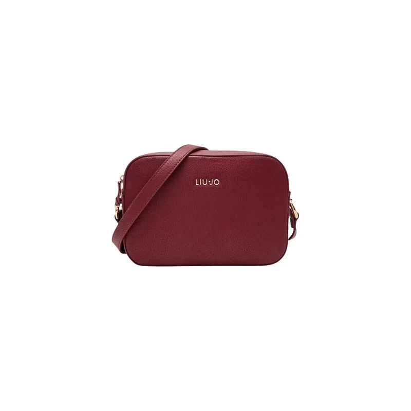 Liu Jo Rote Damen-Umhängetasche aus Polyurethan, 24 cm breit