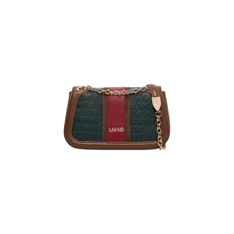 Liu Jo Rote Damen-Umhängetasche aus Polyurethan, 24 cm breit