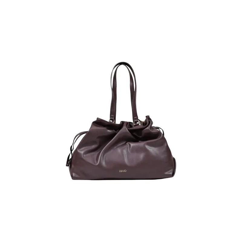 Liu Jo Damen-Einkaufstasche aus braunem Polyurethan, 32 cm