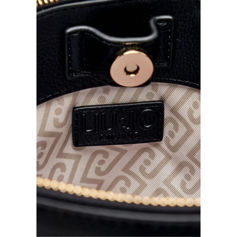 Liu Jo Schwarze Damenhandtasche aus Kunstleder, Boston-Bag
