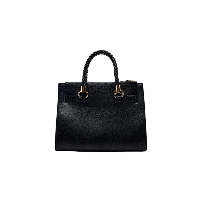 Liu Jo Schwarze Damenhandtasche aus Kunstleder, Boston-Bag