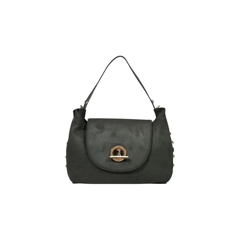 Liu Jo Schwarze Damenhandtasche aus Kunstleder, Boston-Bag