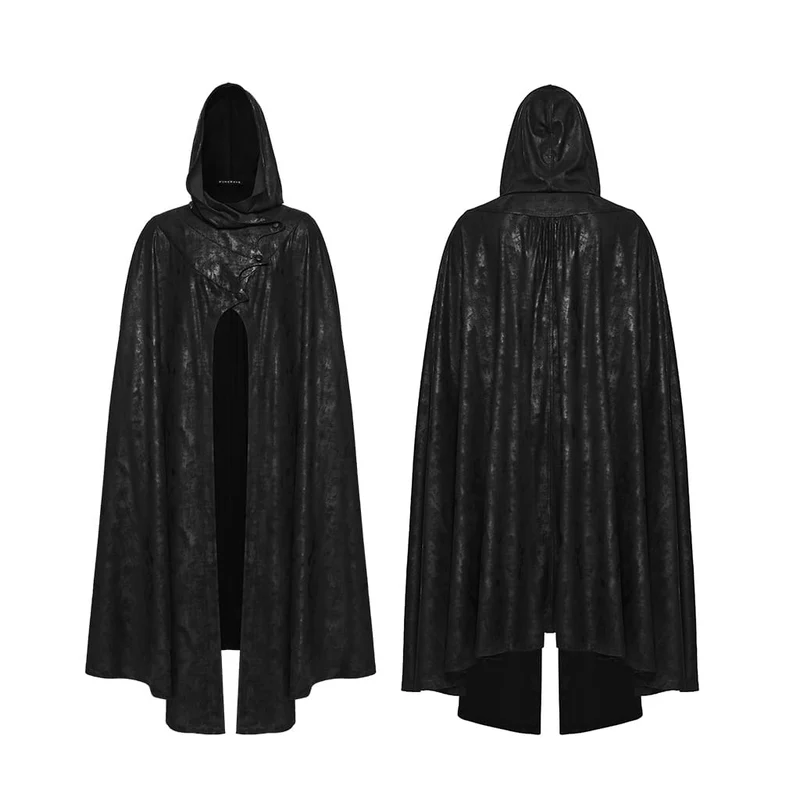 Gothic-Umhang mit Fledermausflügeln und Kapuze für Herren