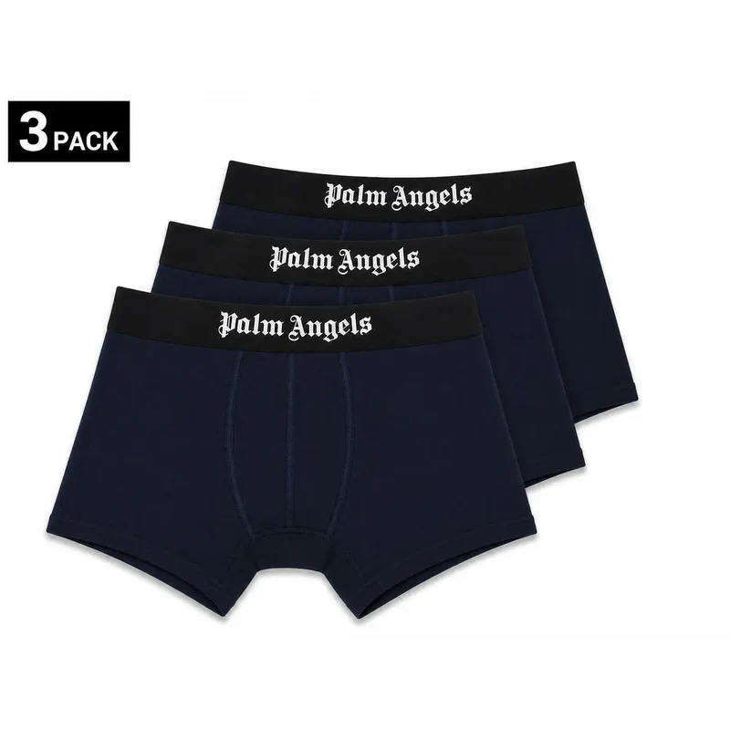 Palm Angels Herren Boxershorts, weiß, Baumwolle, Elastan